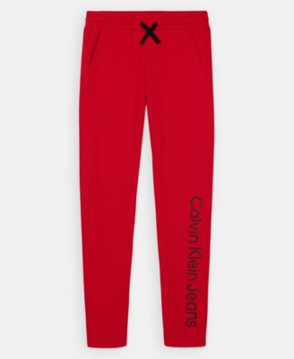 Calvin Klein Boys' 8-20 Fleece Drawstring Jogger Pants