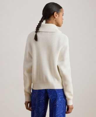 Women's Rib-Knit Shawl-Collar Toggle Cardigan