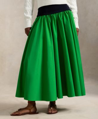 Women's Shirred A-Line Skirt