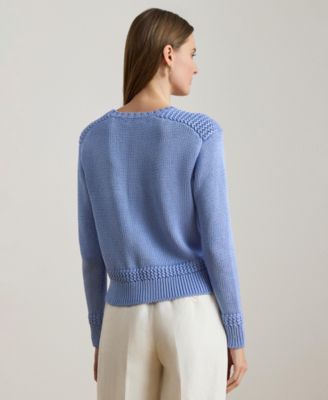 Women's Crewneck Stitch Detailing Sweater