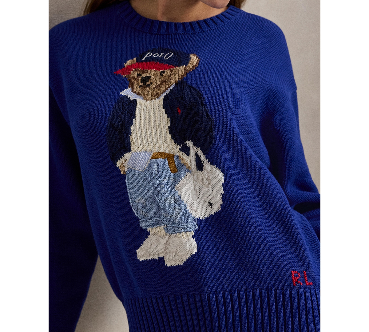 Polo Ralph Lauren Women's Bear Crewneck Sweater