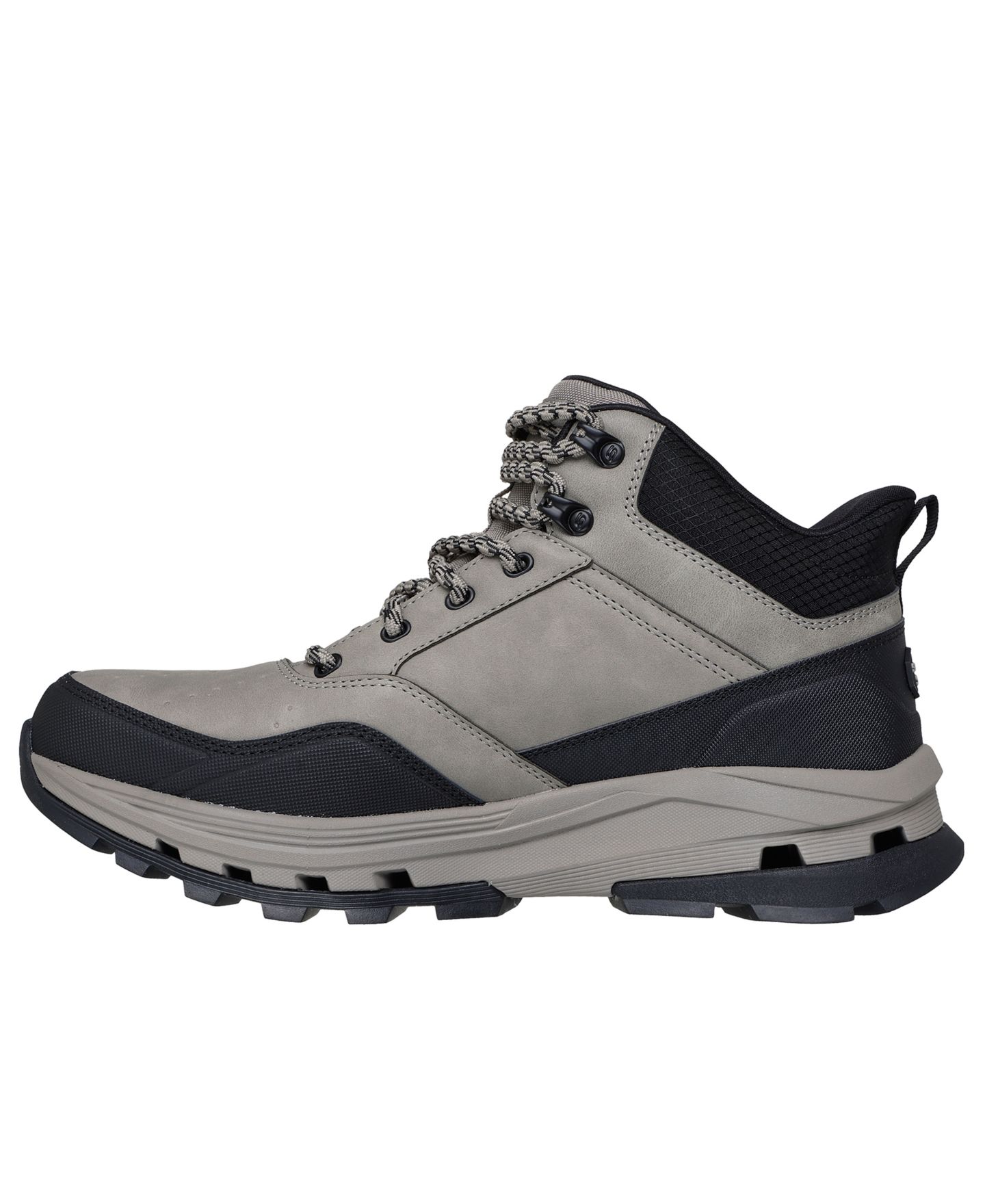 Мужские ботинки Skechers Slip-Ins Waterproof Relaxed Fit: Glide-Step Randell - Brecken Hiking, цвет: Серый / Чёрный — фото 3