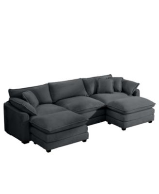 Oversized Modular Corduroy Sofa Set