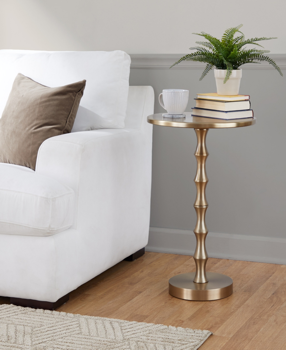 Lumisource 26.75" Metal Bora Contemporary Accent Table