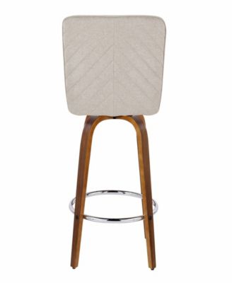 Fabric Henry Contemporary Fixed-Height Counter Stool, Set of 2