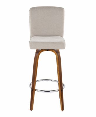 Fabric Henry Contemporary Fixed-Height Counter Stool, Set of 2