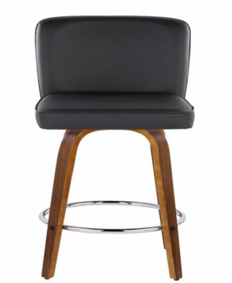 Fabric Henry Contemporary Fixed-Height Counter Stool, Set of 2