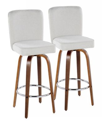 Fabric Henry Contemporary Fixed-Height Counter Stool, Set of 2