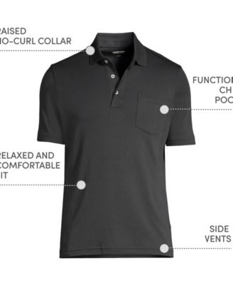 Big & Tall Short Sleeve Cotton Supima Polo Shirt with Pocket