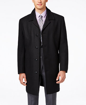 London Fog Coventry Wool-Blend Overcoat - Macy's