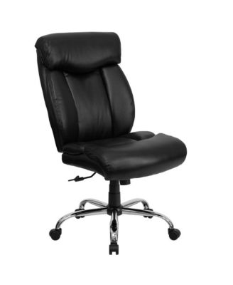 400 lb. Big & Tall High Back Full Headrest Ergonomic Office Chair w/ Chrome Base
