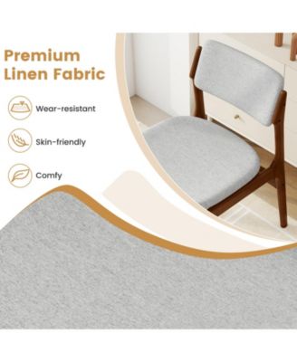 Modern Padded Dining Chairs Set of 4 w/Padded Seat Tilt Backrest for Dining Room