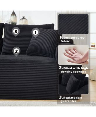 Modular Sectional Sofa Couches L-Shape Couch 3 Seat Modular Sofa Memory Foam Sectional Couches