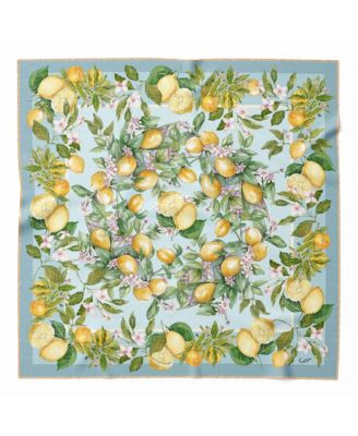 Limoni Fioriti - Silk Foulard for Women