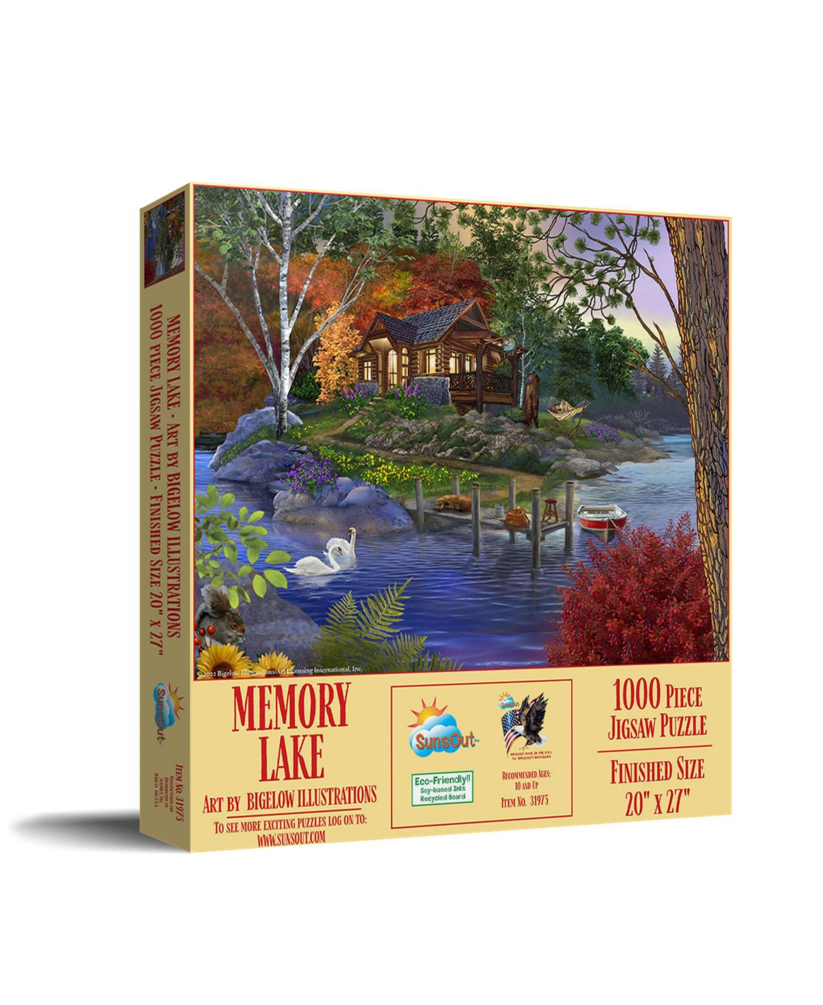 SunsOut Memory Lake 1000 piece Jigsaw Puzzle for Adults