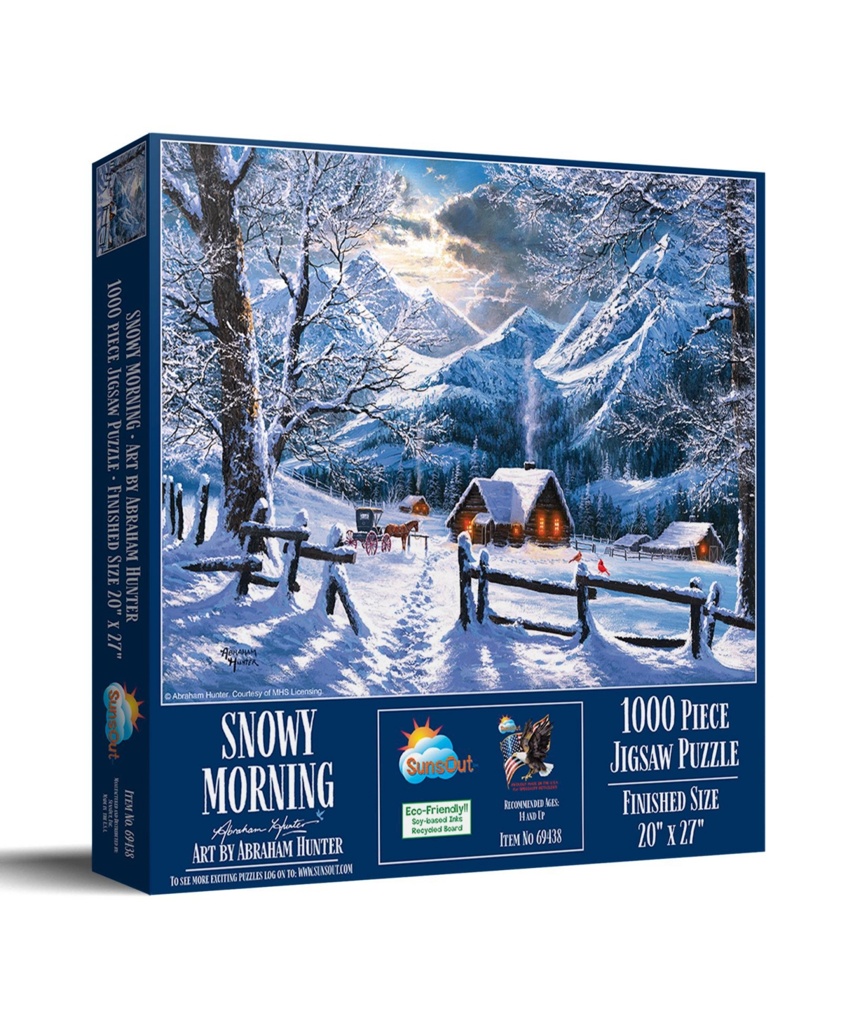 SunsOut Snowy Morning 1000 piece Jigsaw Puzzle for Adults
