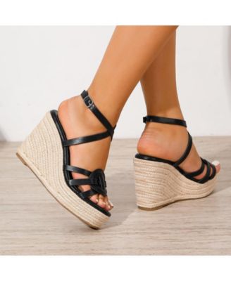 Women's Rhiannon Strappy Espadrille Wedge Sandals