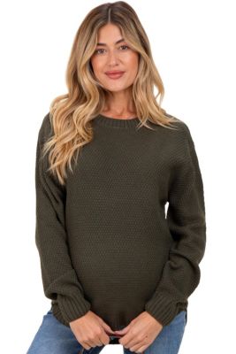 Women's Beige Knit Pullover Sweater