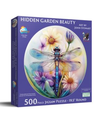 Hidden Garden Beauty 500 piece Jigsaw Puzzle for Adults Round