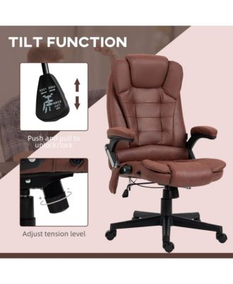 6 Point Vibrating Massage Office Chair with Lumbar Heat