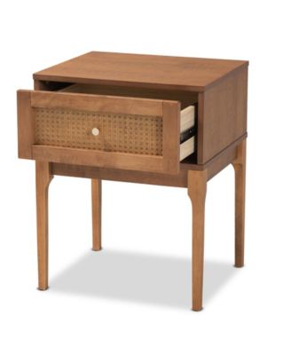 Ramiel 18.7" Rattan Mid-Century Nightstand