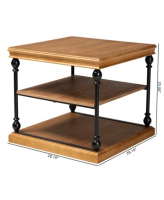 Boxton Studio Sebastian 28.1" Metal Traditional End Table