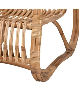 Blanca 29.7" Rattan Bohemian Accent Chair