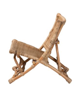 Herrara 27.6" Rattan Bohemian Foldable Lounge Chair