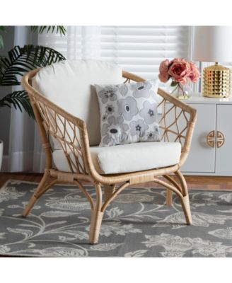 Feya 29.5" Rattan Bohemian Armchair