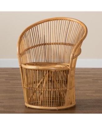 Narva 31.3" Rattan Bohemian Accent Chair