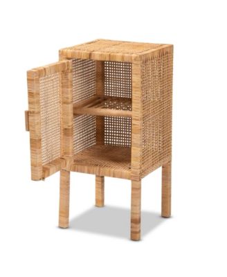 Vivan 13" Rattan Bohemian Nightstand