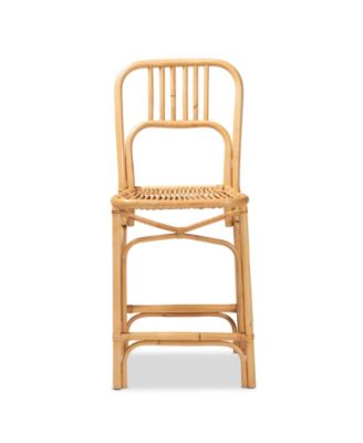 Ivora 19.5" Rattan Bohemian Counter Stool