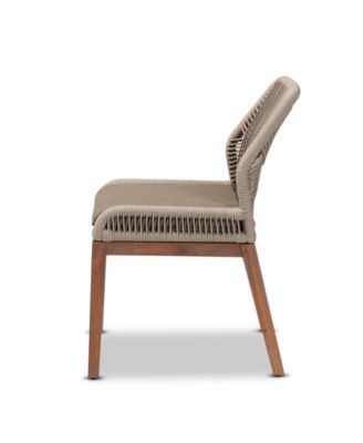 Jennifer 25.2" Wood Mid-Century Dining Side Chair