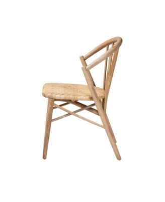 Kobe 21.3" Rattan Mid-Century Dining Chair