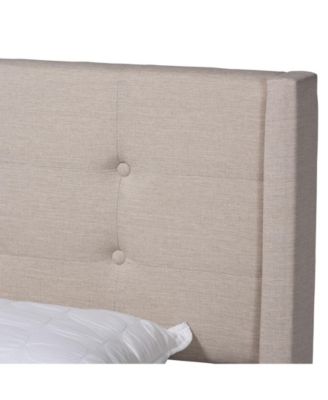 Boxton Studio Casol 88.4" Fabric Mid-Century Queen Platform Bed