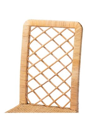Moscow 2-Pc. Rattan Bohemian Dining Chair Set