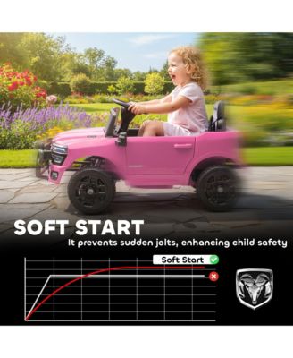 12V Licensed Dodge RAM 3500 Kids Ride on Car with Dual Motors,