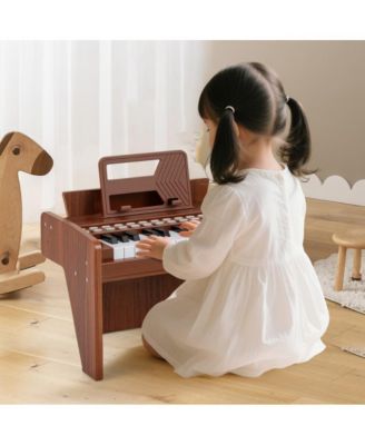 Kids Mini Digital Piano Keyboard with Lighted Teaching Mode and 25 Keys