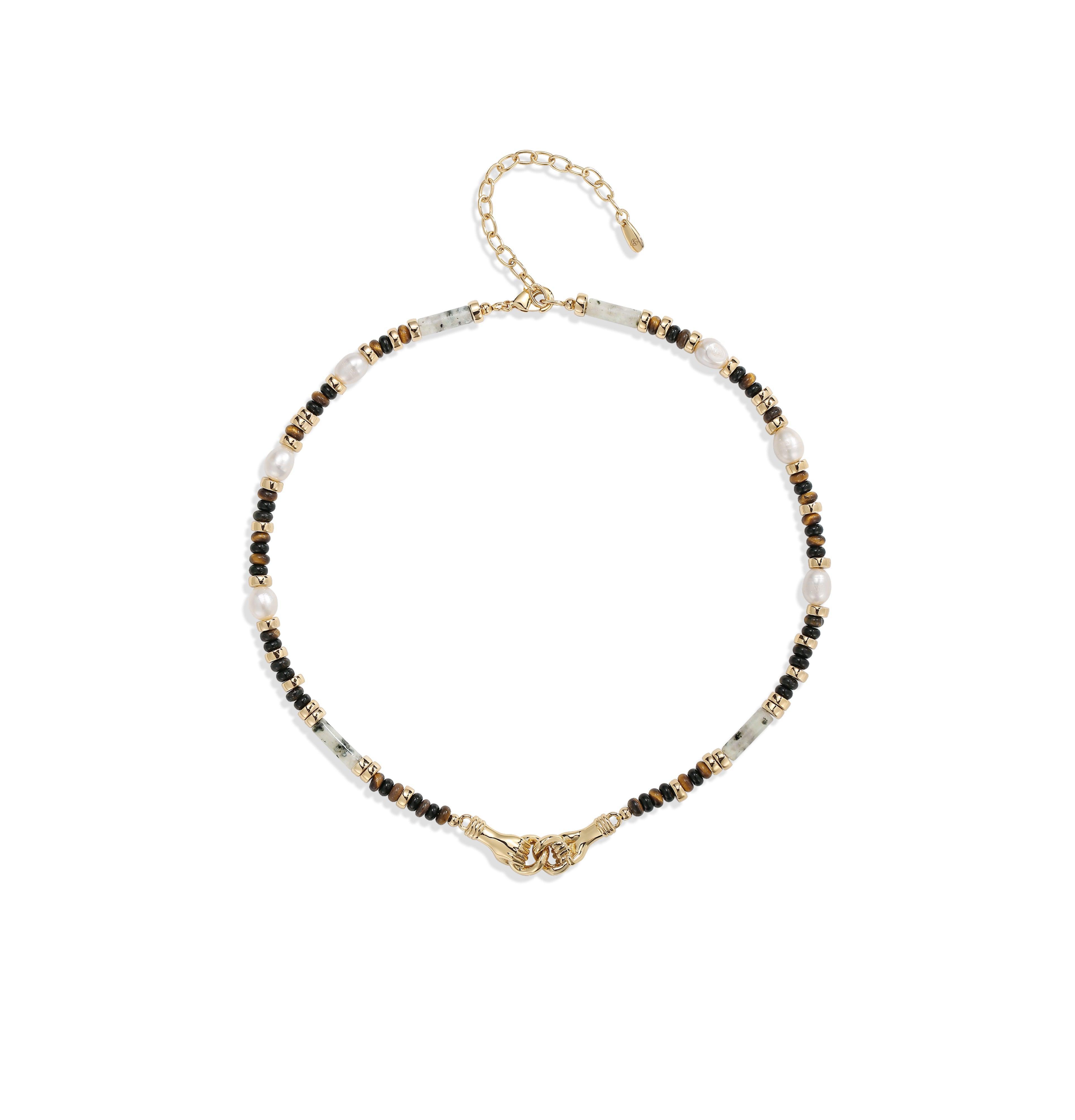 Retro Chic Palms Necklace