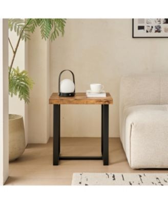  2-Piece Side Table with Metal Leg