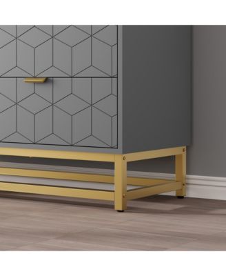 6 Drawer Dresser with Wide Storage, Dresser Chest Organizer with Metal Legs, Modern Dressers & chests of Drawers