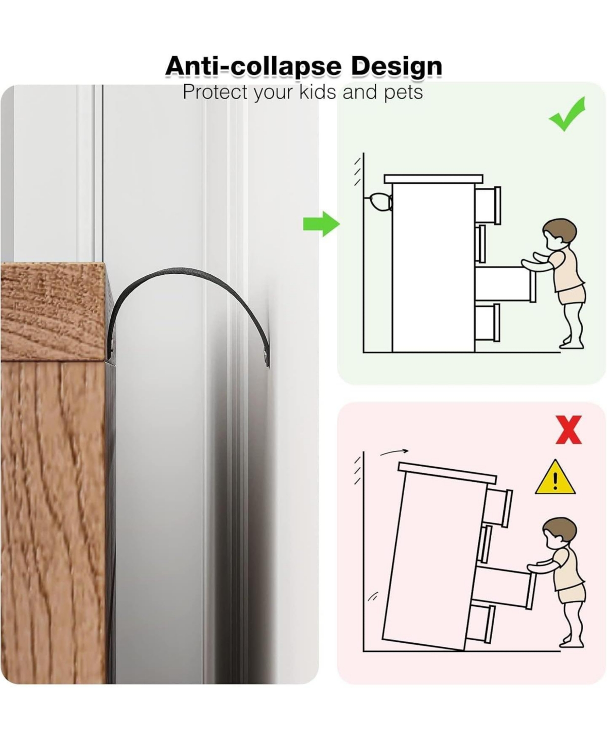 Gaomon Rustic Caramel Burlap 6-Drawer Dresser, Spacious Storage Chest Made of Mdf & Composite Wood for Bedroom Living Room or Hallway