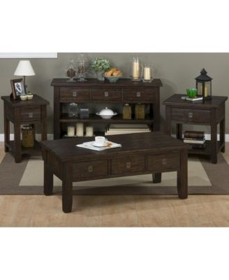 Kona Grove 48" Distressed Solid Wood Rectangle Coffee Table