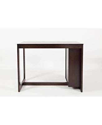 Tribeca Counter Height 48" Contemporary Dining Table with Built-In Shelving