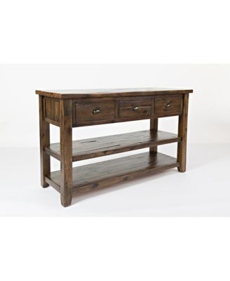 Artisan's Craft Rustic Farmhouse Distressed Solid Wood 50" Sofa Table