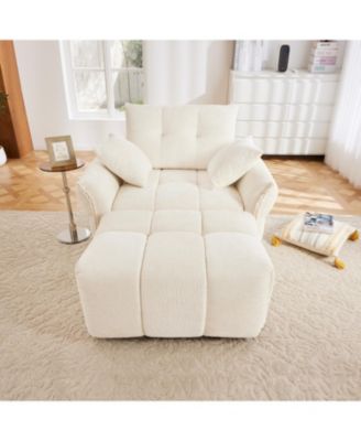 Ergonomic Sofa & Ottoman - Modern Lounge Chair