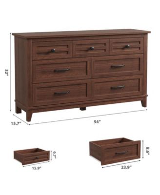 54" Wide Storage Freestanding Drawer Dresser