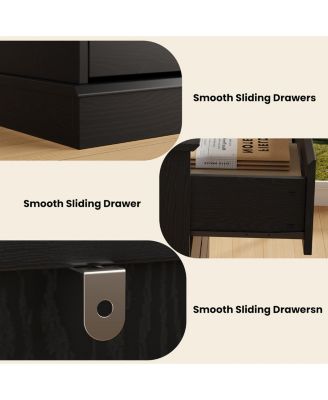 8 Drawer Dresser for Bedroom, Wide Wooden Chest of Drawers with Wide Top