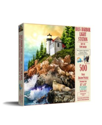 Bass Harbor Light Station 500 piece Jigsaw Puzzle for Adults