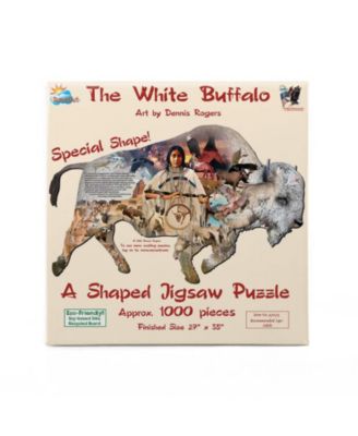 The White Buffalo 1000 piece Jigsaw Puzzle for Adults Special Shape